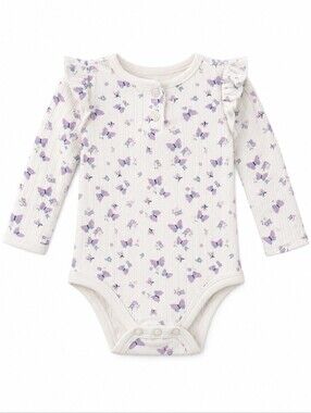 Garanimals Purple Butterflies One Piece Onesie 18m